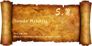 Sveda Mihály névjegykártya
