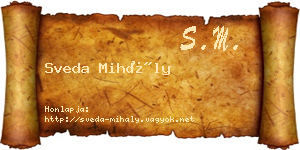 Sveda Mihály névjegykártya